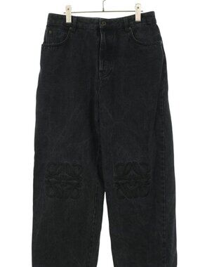 Loewe Anagram Embroidery Baggy Denim Pants 50